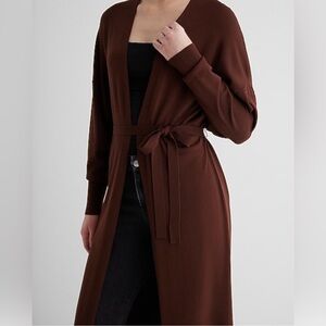 NWT Express Dolman Sleeve Tie Waist Duster Cardigan